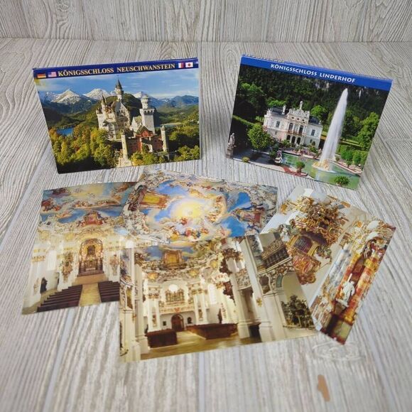 Vintage Guide to Book Neuschwanstein Castle & Hohenscheangau Postcards - Picture 1 of 8